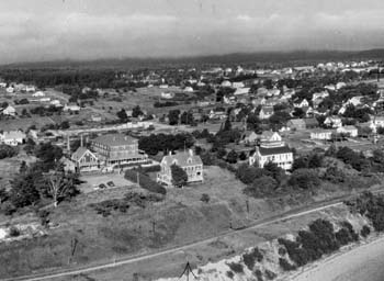 Vue aérienne de la ville de Digby