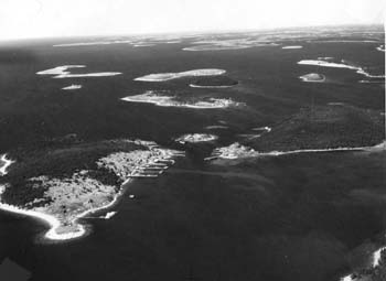 Vue aérienne des Iles-de-Tusket