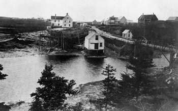 hantier de W. J. Foley à la Rivière-aux-Saumons